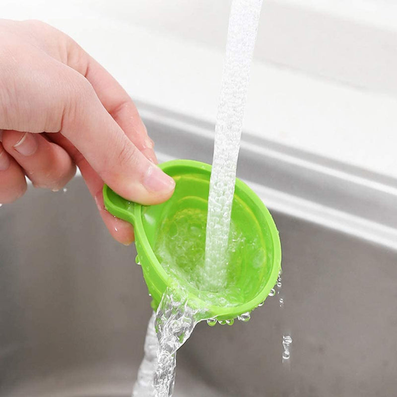 1078 Foldable Silicone Funnel for Kitchen Uses - DeoDap