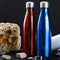 Red-Blue Combo Stainless Steel Vacuum Insulated Water Bottle | 500 ml Hot Cold Double thermal Wall hiking, School travel Flask Tumbler (Set of 2)