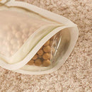 1073 Reusable Airtight Seal Plastic Food Storage Mason Jar Zipper (150ml) - DeoDap