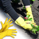 Opencho Gardening Tools - Gloves, Pruners Scissor(Flower Cutter) & Wooden Handle Tool (Hand Cultivator, Small Trowel, Garden Fork)