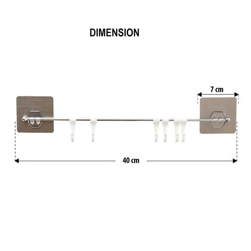 1389 Self Adhesive 6 Wall Hook