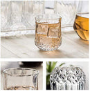 2341 Heavy unbreakable Stylish look fully Transparent Plastic Glasses Set 315ml (6pcs) - 