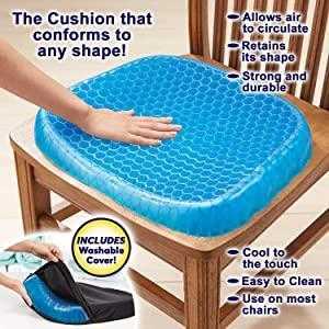 0219 Cushion Seat Flex Pillow, Gel Orthopedic Seat Cushion Pad (Egg Sitter)