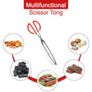 2984 Kitchen Baking BBQ Heat Resistant Cooking Food Clip with Silicone Tips Tong 1pc. 