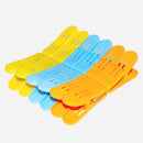 1369 Plastic Cloth Double Pin Clips for cloth Dying cloth (multicolour) (Pack of 12) - Opencho
