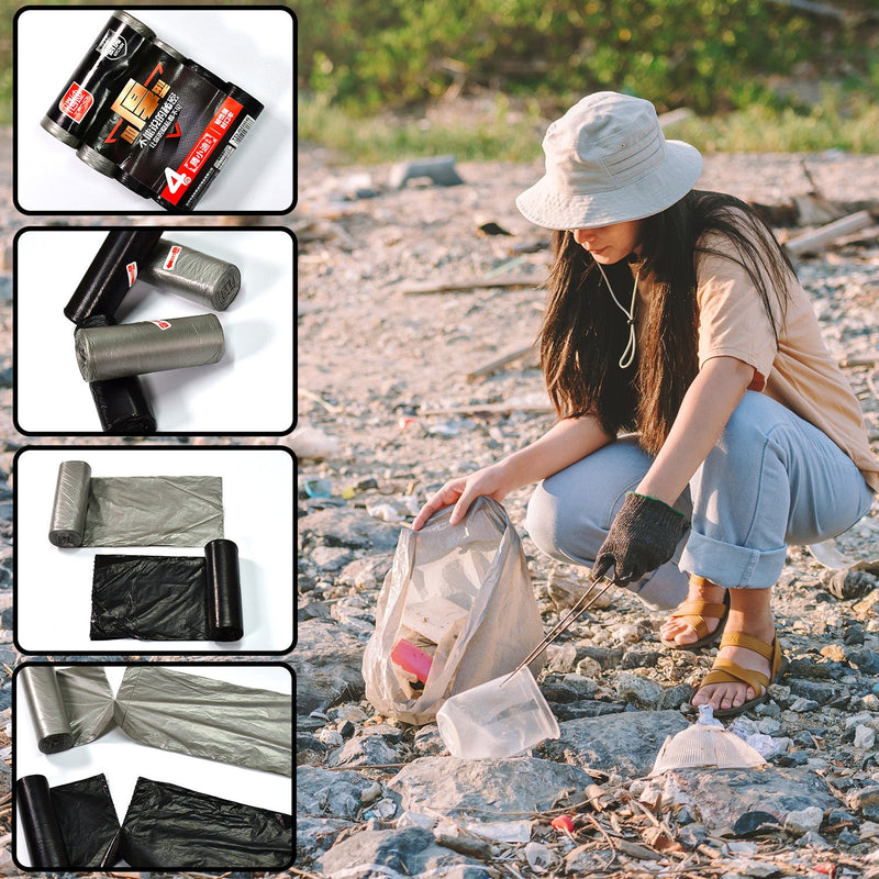 9267 4Rolls Garbage Bags/Dustbin Bags/Trash Bags 45x55Cm. 