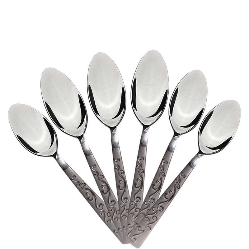 7003 Stainless Steel Small Spoon for Home/Kitchen (Set of 6) - Opencho