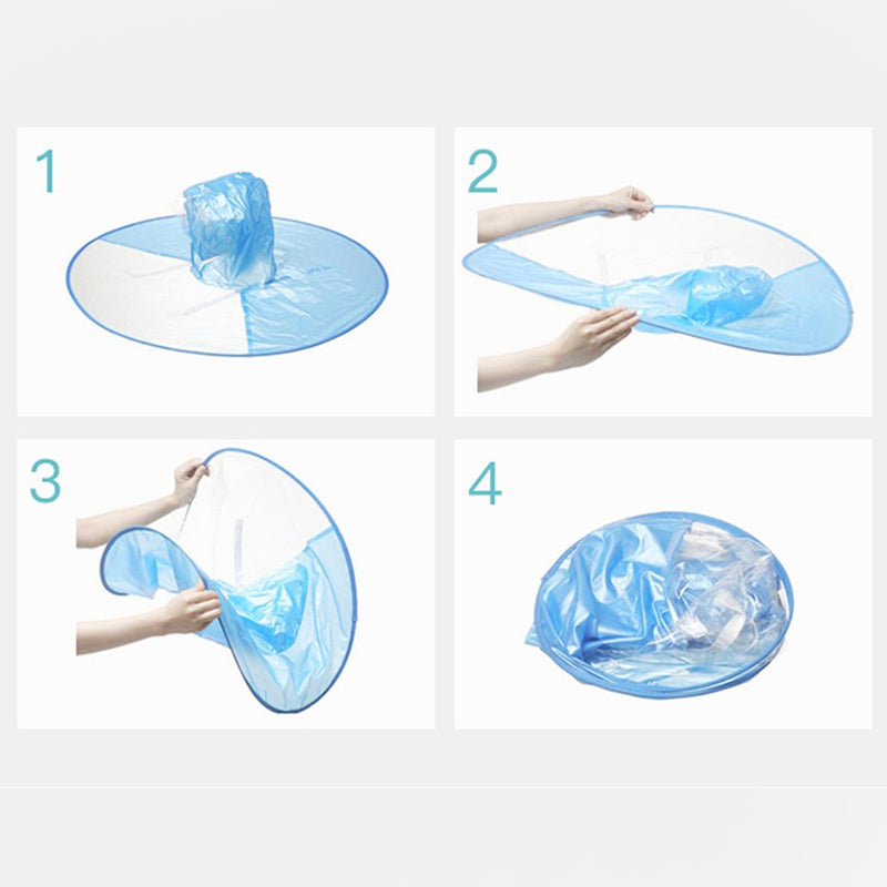 1434 Rain Hats for Kids Umbrella for Hands free Rain Protection Waterproof Rainy Caps (Multicolor) - 