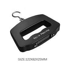 0548 Black Digital Portable Luggage Scale with LCD Backlight (50 kg)