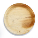 3207 Disposable Round Shape Eco-friendly Areca Palm Leaf Plate (12x12 inch) (pack of 25) - 