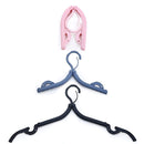 1432 Portable & Foldable Multicolor Plastic Hangers (1pc) - 