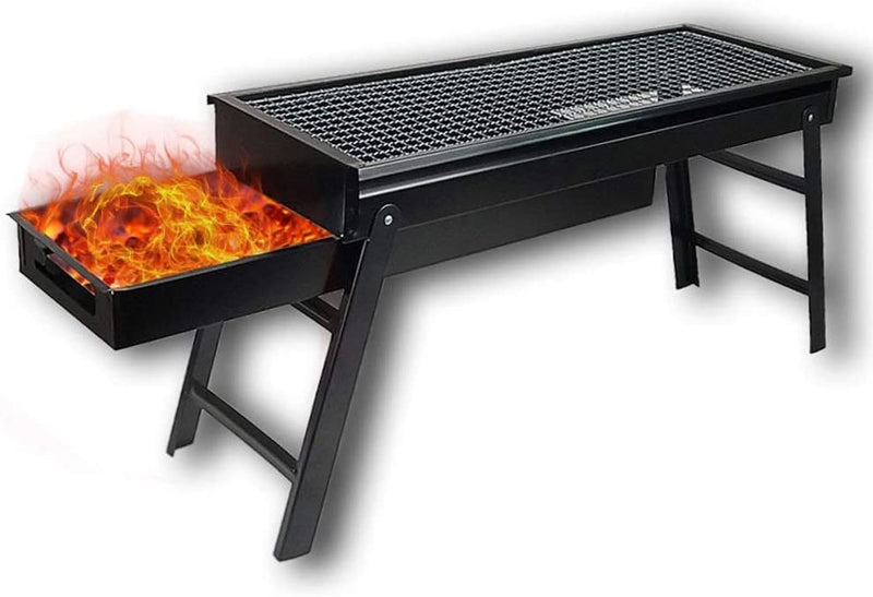 2225 Folding Portable Barbeque BBQ Grill Set for Outdoor and Home - DeoDap