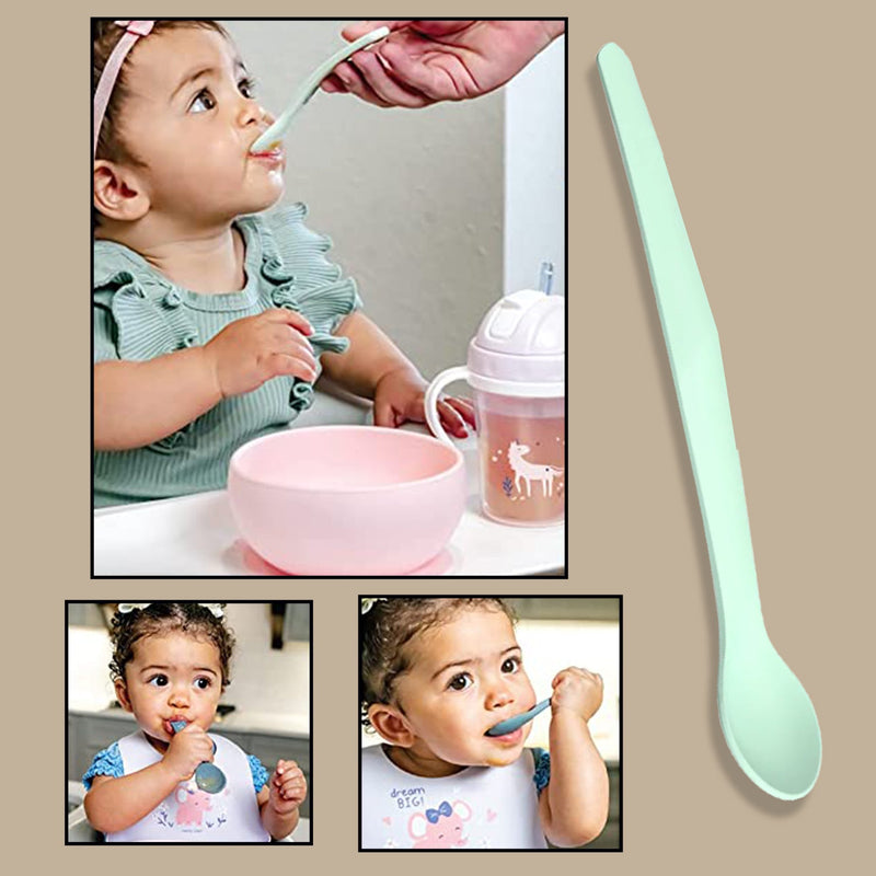 2024 Small Silicone Spoons Nonstick Kitchen Spoon Silicone Serving Spoon Stirring Spoon for Kitchen Cooking Baking Stirring Mixing Tools 