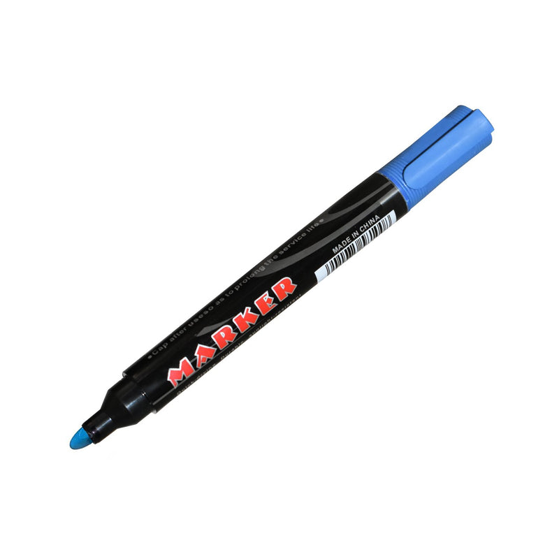 1624 Blue Permanent Markers for White Board (Pack Of 10) - 