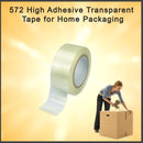 0572 High Adhesive Transparent Tape for Home Packaging, Cello Tape 