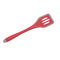 5389 Silicone Turner Spatula/Slotted Spatula, High Heat Resistant , Hygienic One Piece Design, Non Stick Rubber Kitchen Utensil for Fish, Eggs, Pancakes, (RED) 