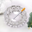 4066 paricutin Glass Crystal Quality Cigar Cigarette Ashtray Round Tabletop for Home Office Indoor Outdoor Home Decor 