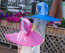 1435 Foldable Waterproof Hands Free Rain Head Wearing Umbrella Cap - 