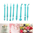 2473 Fondant Cake Decor Flower Sugar Craft Modelling Tools Clay Mould (8PC-Set) - Your Brand