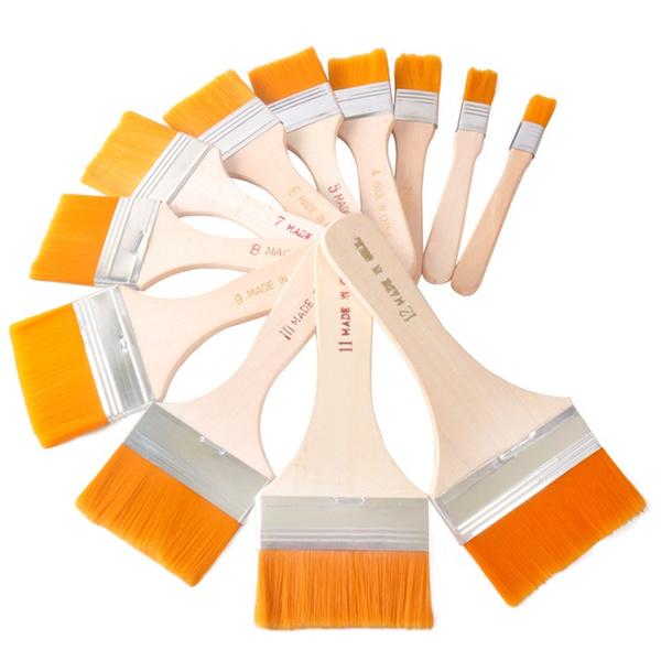 4663 Artistic Flat Painting Brush - Set of 12 - Opencho