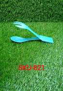 0821 Smart Compact Cutlery Set Travel Cutlery Set 4 in 1 Cutlery Set, Spoon Fork Knife & Tongs 
