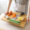 2395A Non-Slip Wooden Bamboo Cutting Board with Antibacterial Surface