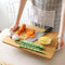 2395 Non-Slip Wooden Bamboo Cutting Board with Antibacterial Surface