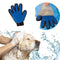 1430 Efficient True Touch Pet Hair Remover Enhanced 5 Finger Design Gentle Brush Gloves - 