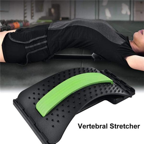7413 Multi-Level Back Stretching Device,Back Massager Lumbar Support - Opencho
