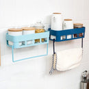 1651 Multipurpose Kitchen Bathroom Shelf Wall Holder Storage Rack Bathroom