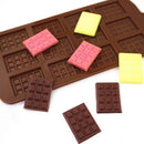 1161 Silicone Mini Choco Bar Mould - 12 Cavity