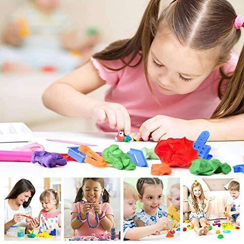 1915 Non-Toxic Creative 50 Dough Clay 5 Different Colors (Pack of 5 Pcs) - 