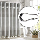 1797 Stainless Steel Bath Drape Clasp Curtain Hooks (Pack of 12 Pcs)