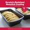 7058 Nonstick Bakeware Bread and Meat Loaf Pan 1Pc, Gray
