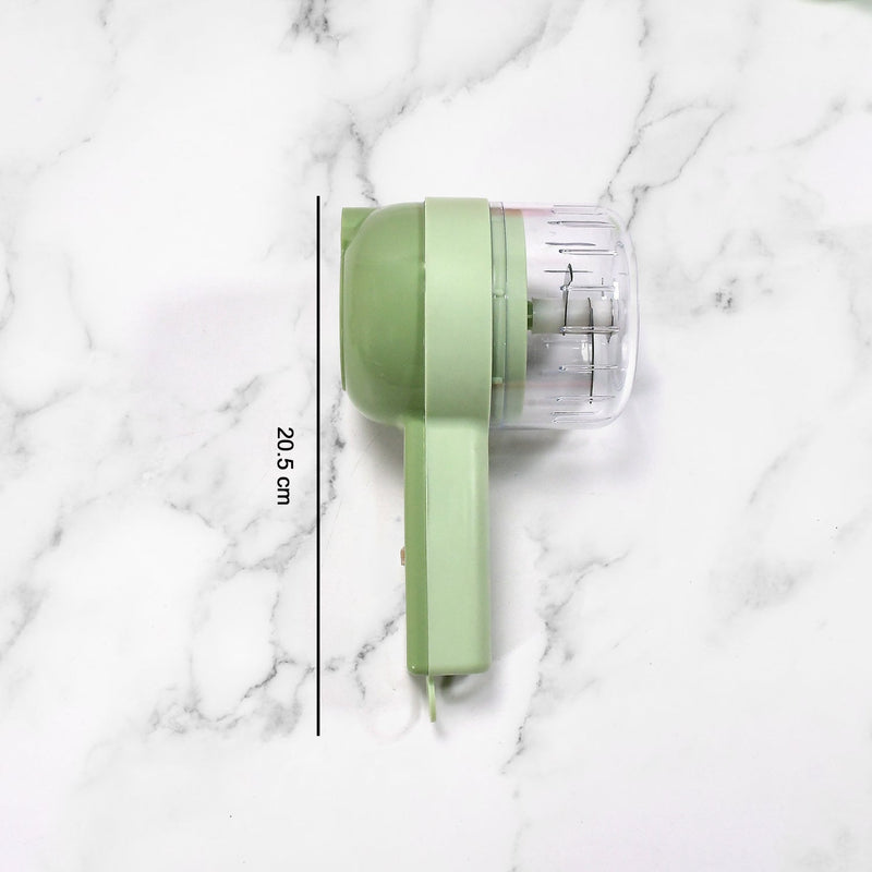 2284 4 in 1 Handheld Electric Vegetable Cutter Set, Multifunction Mini Chopper Food Processor, Wireless Electric Garlic Mud Masher, for Garlic, Chili ,Onion, Ginger 