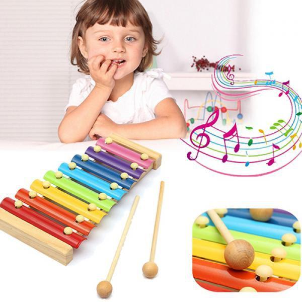 1912 Wooden Xylophone Musical Toy for Children (MultiColor) - 