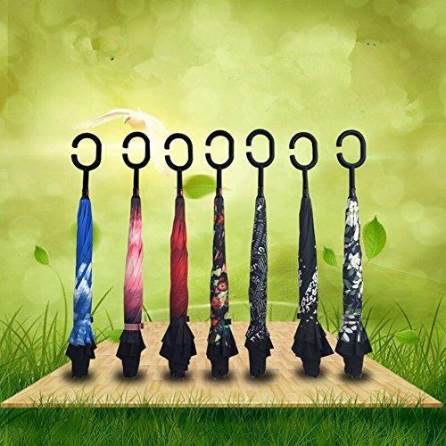 0233 Travel Windproof Umbrella (Reverse Umbrella) - 