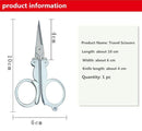 1603 Small Size Folding Cutting Scissor for Paper Cutting, Eyebrow and Beard Trimming - 