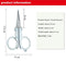 1603 Small Size Folding Cutting Scissor for Paper Cutting, Eyebrow and Beard Trimming - 