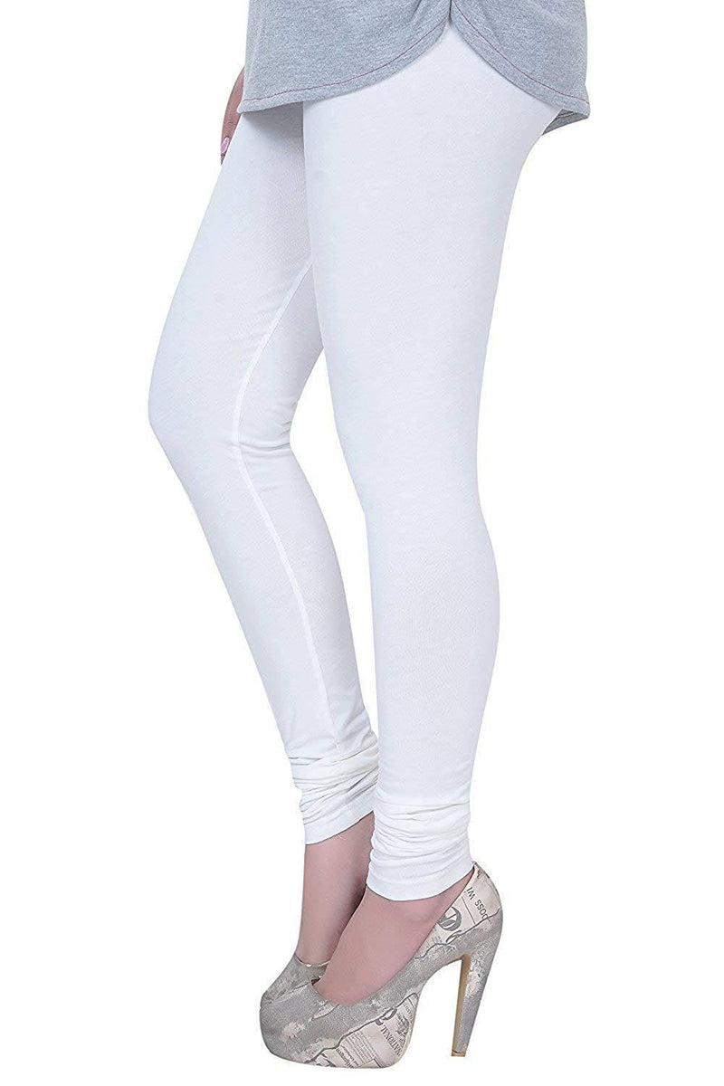 White Soft Cotton  Color Legging - BK00008MCLGQ