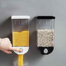 2325 Wall Mounted Cereal Dispenser Tank Grain Dry Food Container (1500ML) (Multicolour) - 