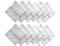 595 Men's Cotton Handkerchief (White, 12 pcs)