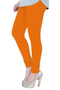 Orange Soft Cotton  Color Legging - BK00008MCLGQ