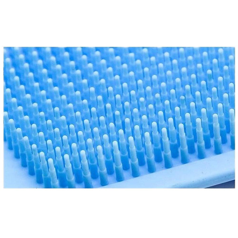 1302 Silicone Body Back Scrubber Double Side Bathing Brush for Skin Deep Cleaning - DeoDap