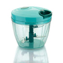 2180 Manual 2in1 Handy 1 Litre Plastic Dori Chopper, Cutter with SS Blades and Whisker Blade - DeoDap