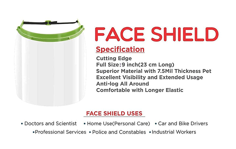 1419 Multipurpose Reusable Polycarbonate Safety Face Shield - 