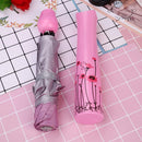 1644 Rose umbrella Lightweight Waterproof UV Protection Mini Folding Creative Rose Flower Case - DeoDap