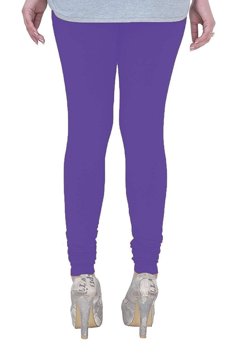 BK Cotton Lycra Legging BK00021MCLSQ | Purple | Solid Color | High elasticity comfortable Ankle Length |Size 30 to 40