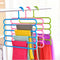 1688 Multipurpose Multi-Layer 5-in-1 Plastic Hanger Clothes Organiser - 