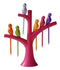 Fancy Bird Table Fork with Stand for Eating Fruits - Pack of 6